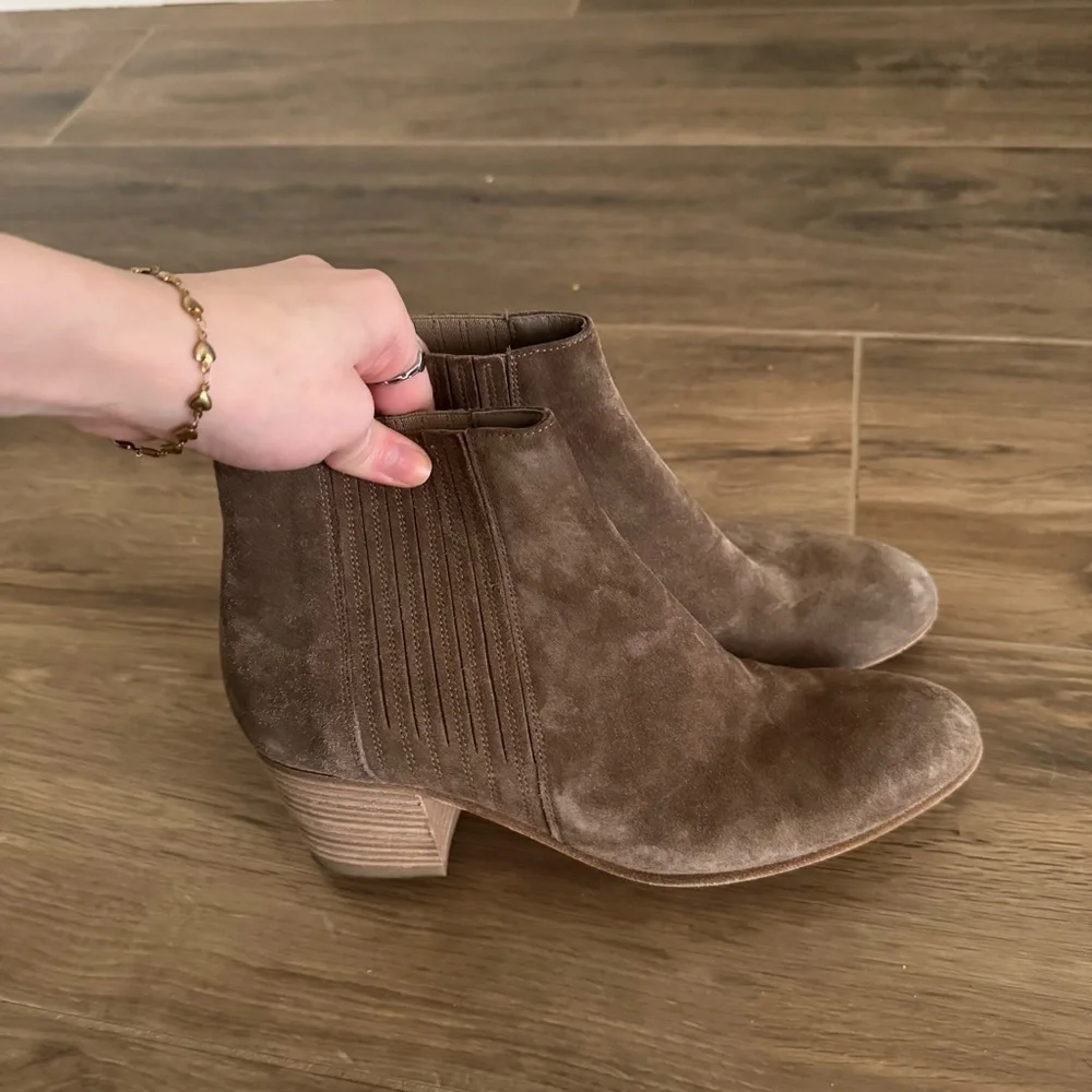 VINCE Haider Suede Ankle Bootie